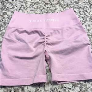 Women's Pink Surge Fitness Shorts